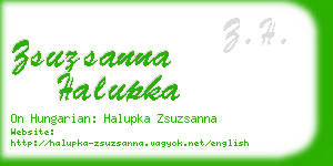 zsuzsanna halupka business card